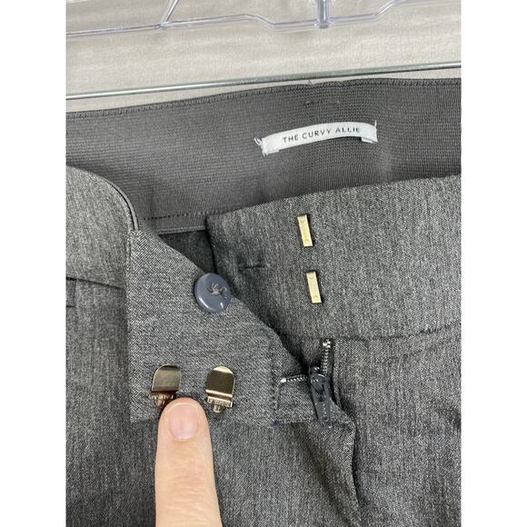 Lane Bryant The Curvy Allie Pants 16R Gray Sexy Stretch Trouser Straight Leg - Picture 8 of 11